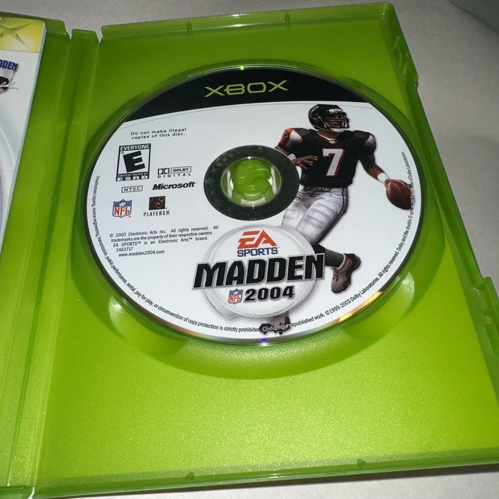 Madden NFL 2004 (Xbox, 2003) Complete CIB w/ Registration Code Exc Condition